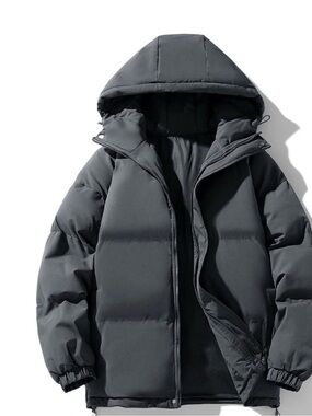 Women’s Hooded Puffer Winter Jacket – Black – Size Large – New with Tags
